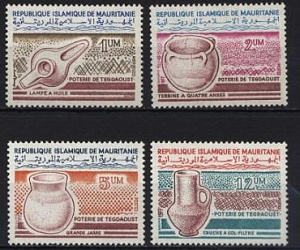 Мавритания, 1977, Керамика, 4 марки